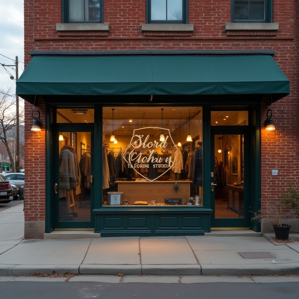 Exterior storefront of the Rapexa Tailoring studio on 17th Street in Denver
